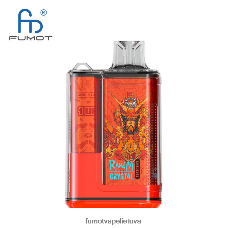 Fumot Crystal 12000 vienkartinė vape dėžutė - 20ml (1 vnt.) mėlynas razz ledas 4F628J257 Fumot Flavors