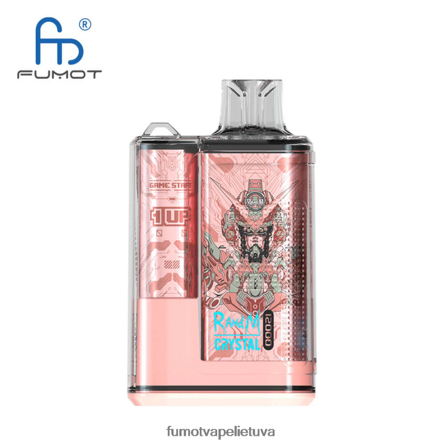 Fumot Crystal 12000 vienkartinė vape dėžutė - 20ml (1 vnt.) mėlynas razz ledas 4F628J257 Fumot Flavors