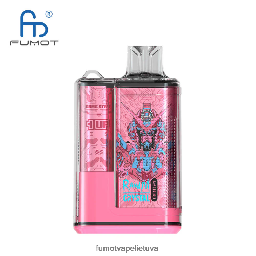 Fumot Crystal 12000 vienkartinė vape dėžutė - 20ml (1 vnt.) mėlynas razz ledas 4F628J257 Fumot Flavors