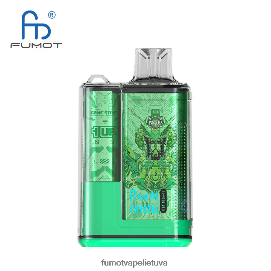 Fumot Crystal 1 vnt. - 12000 vienkartinė vape dėžutė 20ml persikų ledas 4F628J273 Fumot Vape Online Shop