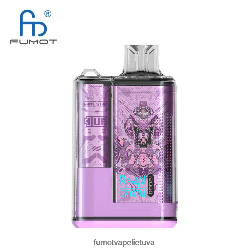 Fumot Crystal 1 vnt. - 12000 vienkartinė vape dėžutė 20ml persikų ledas 4F628J273 Fumot Vape Online Shop