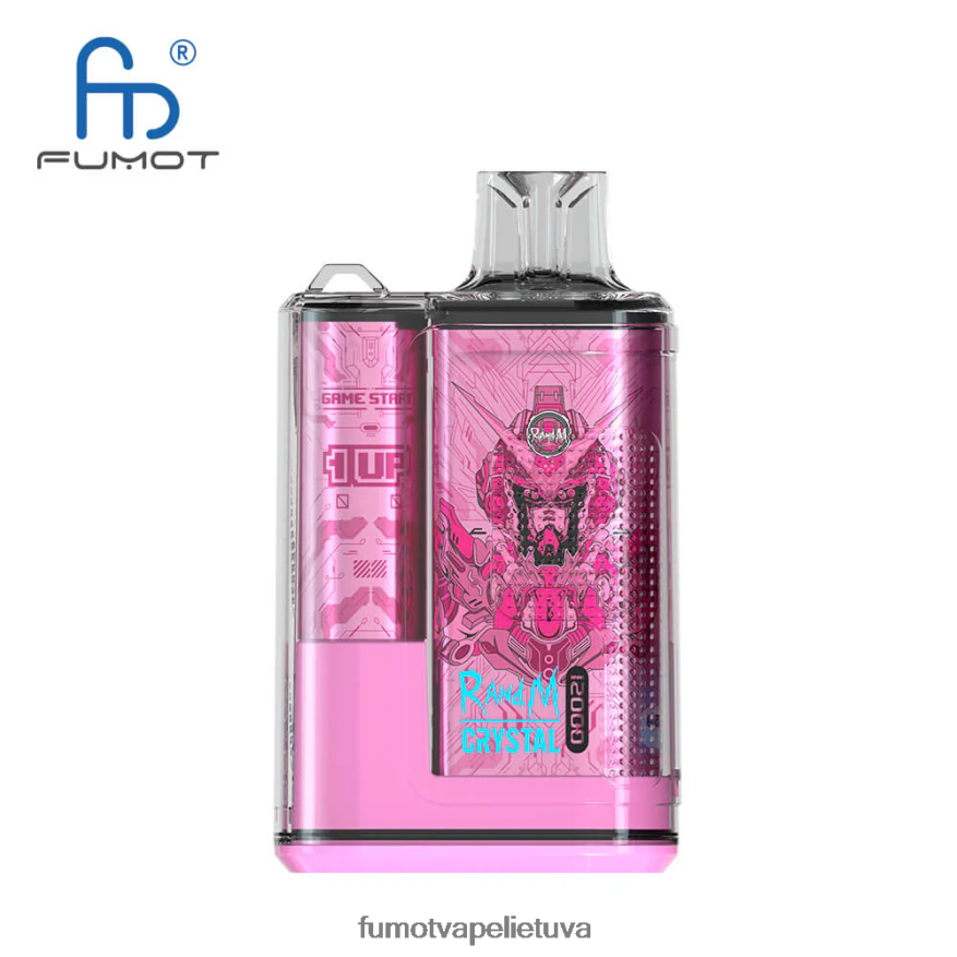 Fumot Crystal 1 vnt. - 12000 vienkartinė vape dėžutė 20ml sodrus lce 4F628J270 Fumot Vape Flavours