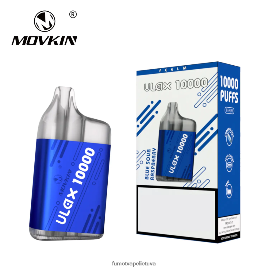 Fumot Movkin Ulax 10000 vienkartinių vape pod - 12ml (1 vnt.) braškių ledų 4F628J314 Fumot Vape Price