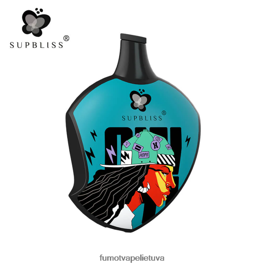 Fumot Supbliss Sp6000 vienkartinė vape pod - 12ml (1 vnt.) rūgštus obuolių ledas 4F628J461 Fumot Vape Lietuva