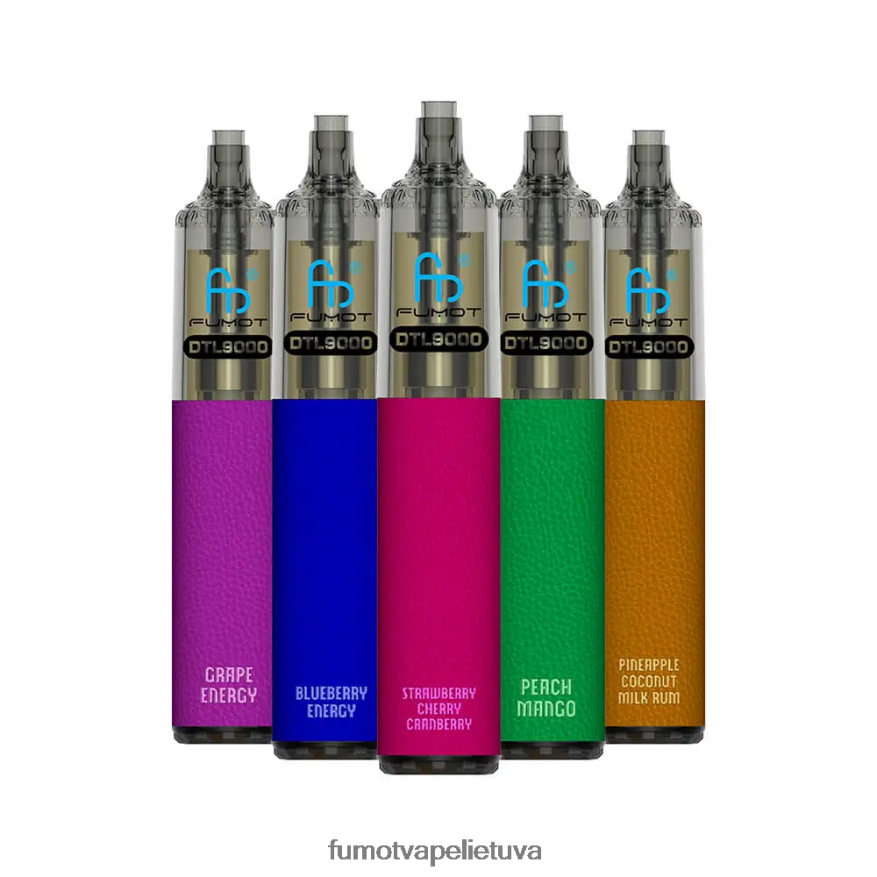 Fumot DTL vienkartinis vape rašiklis 9000-18ml (1 vnt.) braškių vyšnių spanguolių 4F628J379 Fumot Store