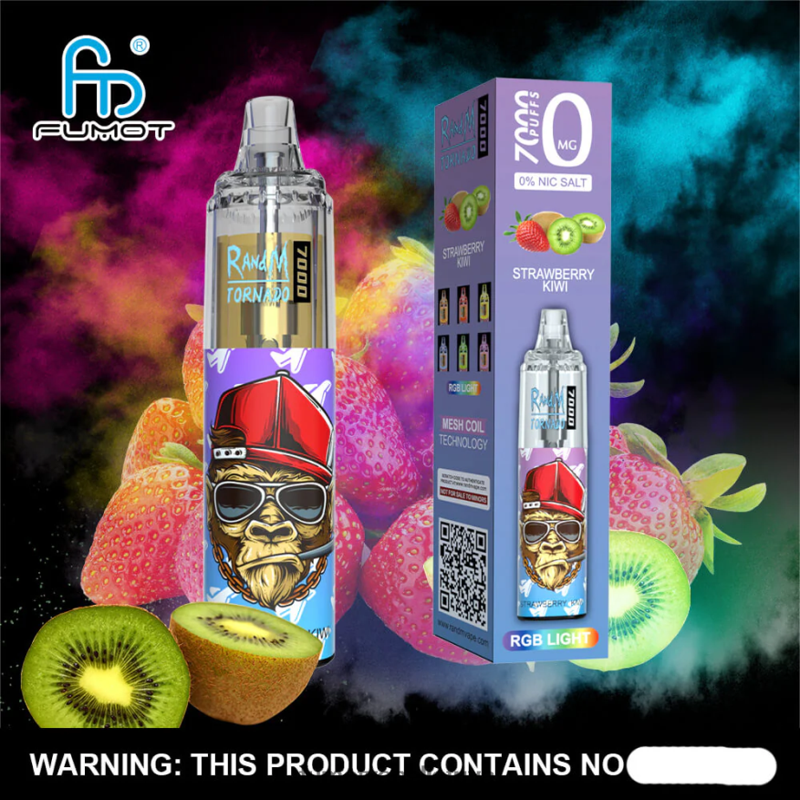 Fumot Tornado 0% 7000 14 ml vienkartinis tušinukas (1 vnt.) persikiniai mėlynių saldainiai 4F628J526 Fumot Vape Sale