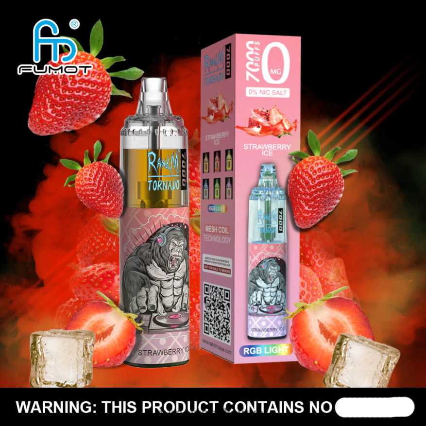 Fumot Tornado 0% 7000 14 ml vienkartinis tušinukas (1 vnt.) persikiniai mėlynių saldainiai 4F628J526 Fumot Vape Sale