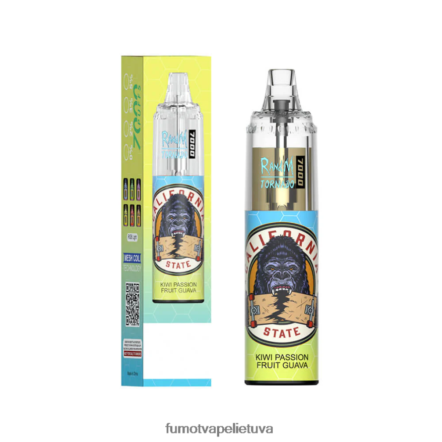 Fumot Tornado 14 ml 7000 vienkartinis vape rašiklis (1 vnt.) mėlynių granatų 4F628J67 Fumot Flavors