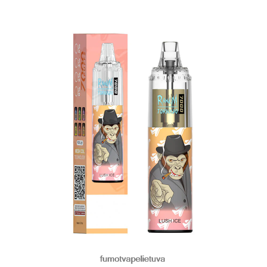 Fumot Tornado 14 ml 7000 vienkartinis vape rašiklis (1 vnt.) mėlynių granatų 4F628J67 Fumot Flavors