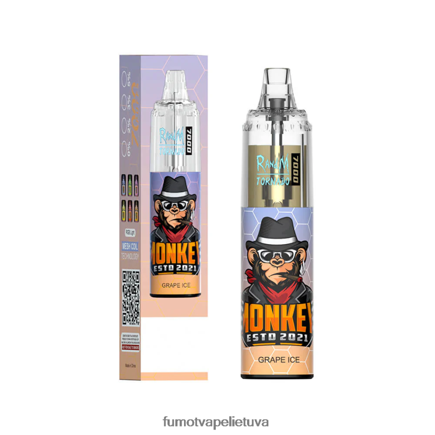 Fumot Tornado 14 ml 7000 vienkartinis vape rašiklis (1 vnt.) mėlynių granatų 4F628J67 Fumot Flavors