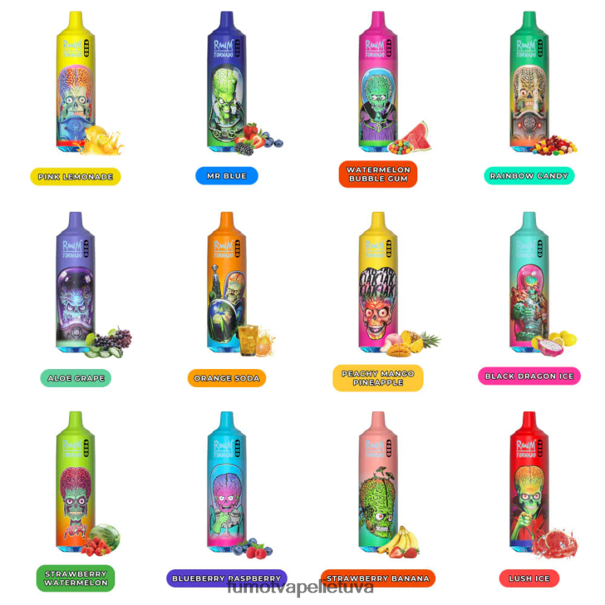 Fumot Tornado 9000 vienkartinis vape rašiklis - 18ml (1 vnt.) rožinis limonadas 4F628J7 Fumot Flavors