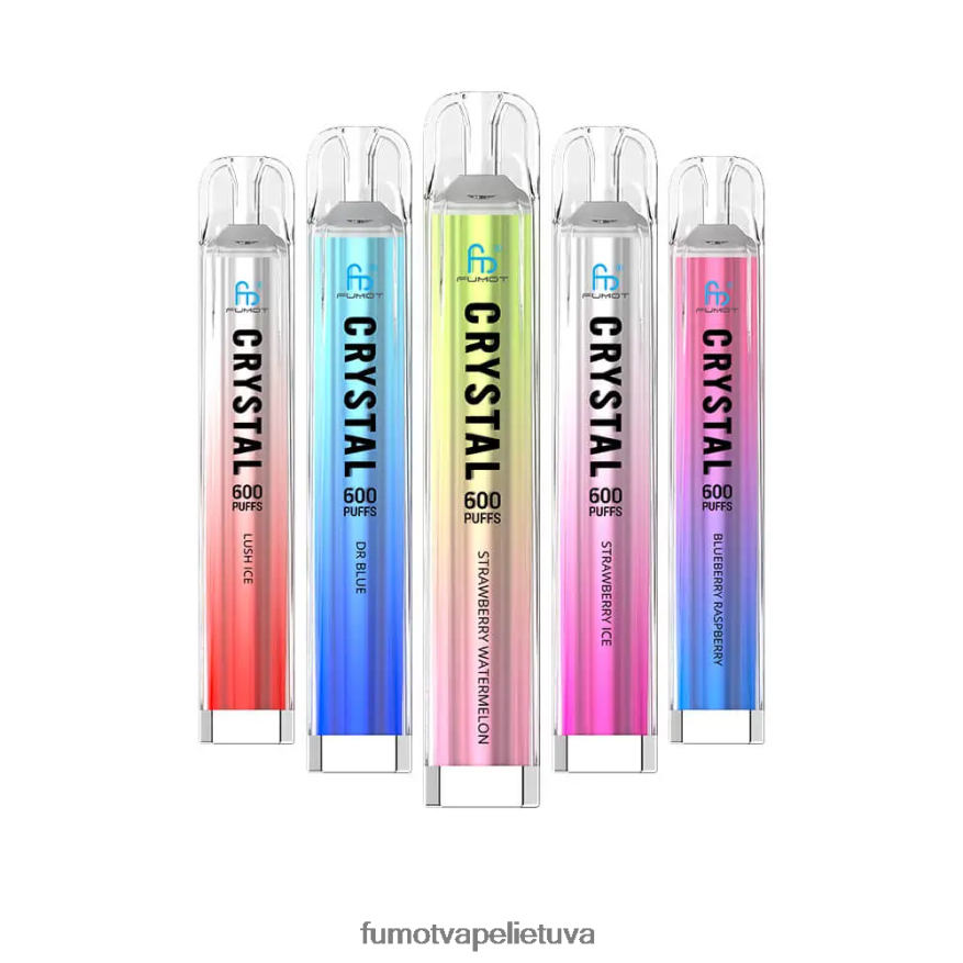 Fumot Crystal 2ml (3 vienetų rinkinys) vienkartinis vape - atitinka 600 tpd rožinis limonadas 4F628J390 Fumot Vape Flavours