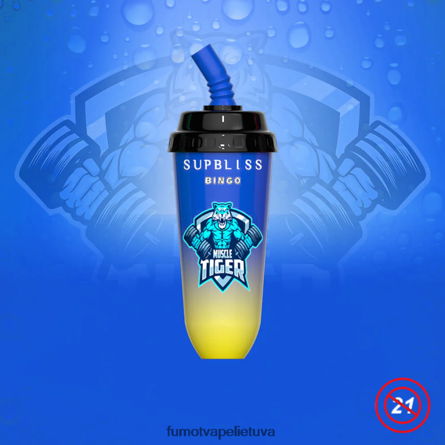 Fumot Supbliss Bingo 16 ml 8000 vienkartinis vape pod prietaisas (1 vnt.) arbūzas 4F628J412 Fumot Vapes