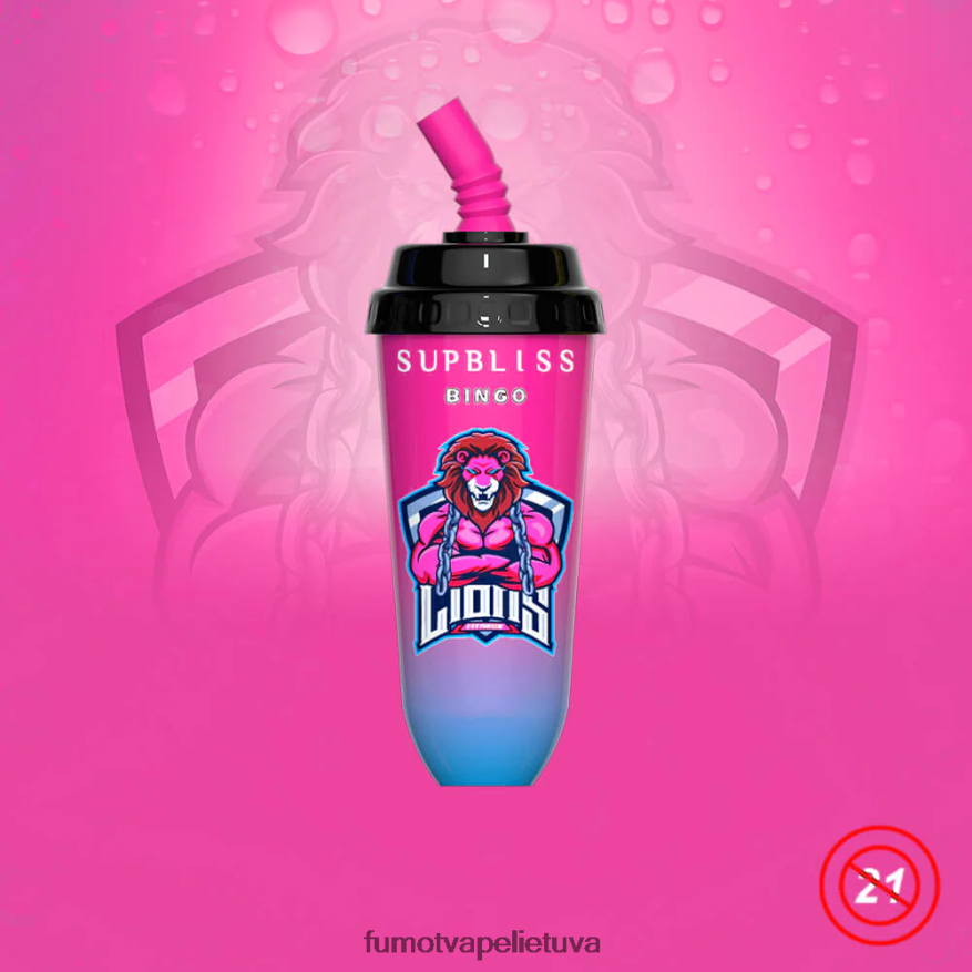 Fumot Supbliss Bingo 16 ml 8000 vienkartinis vape pod prietaisas (1 vnt.) arbūzas 4F628J412 Fumot Vapes