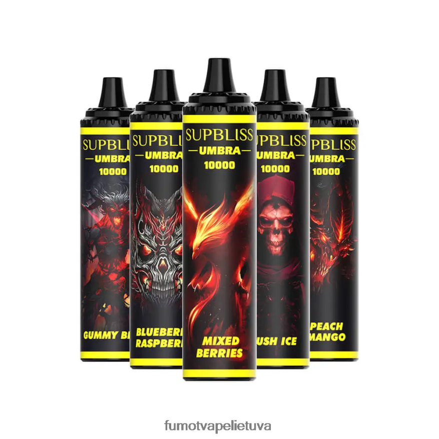 Fumot Supbliss Umbra 10000 (1 vnt.) vienkartinis vape rašiklis - 20ml dr. mėlyna 4F628J477 Fumot Flavors