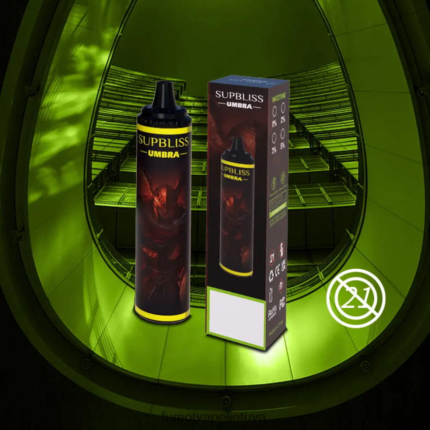 Fumot Supbliss Umbra 10000 (1 vnt.) vienkartinis vape rašiklis - 20ml pina colada romas 4F628J481 Fumot Vape Lietuva