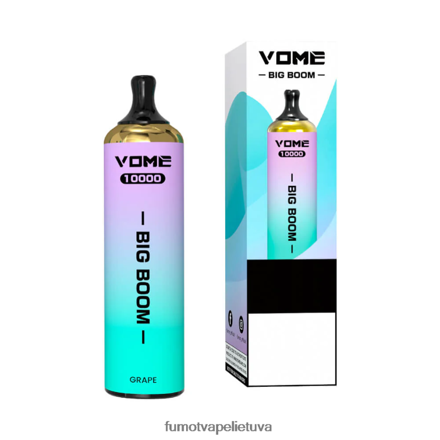 Fumot Vome Big Boom vienkartinis vape rašiklis 10000 - 20ml (1 vnt.) guminis meškiukas 4F628J445 Fumot Vape Review